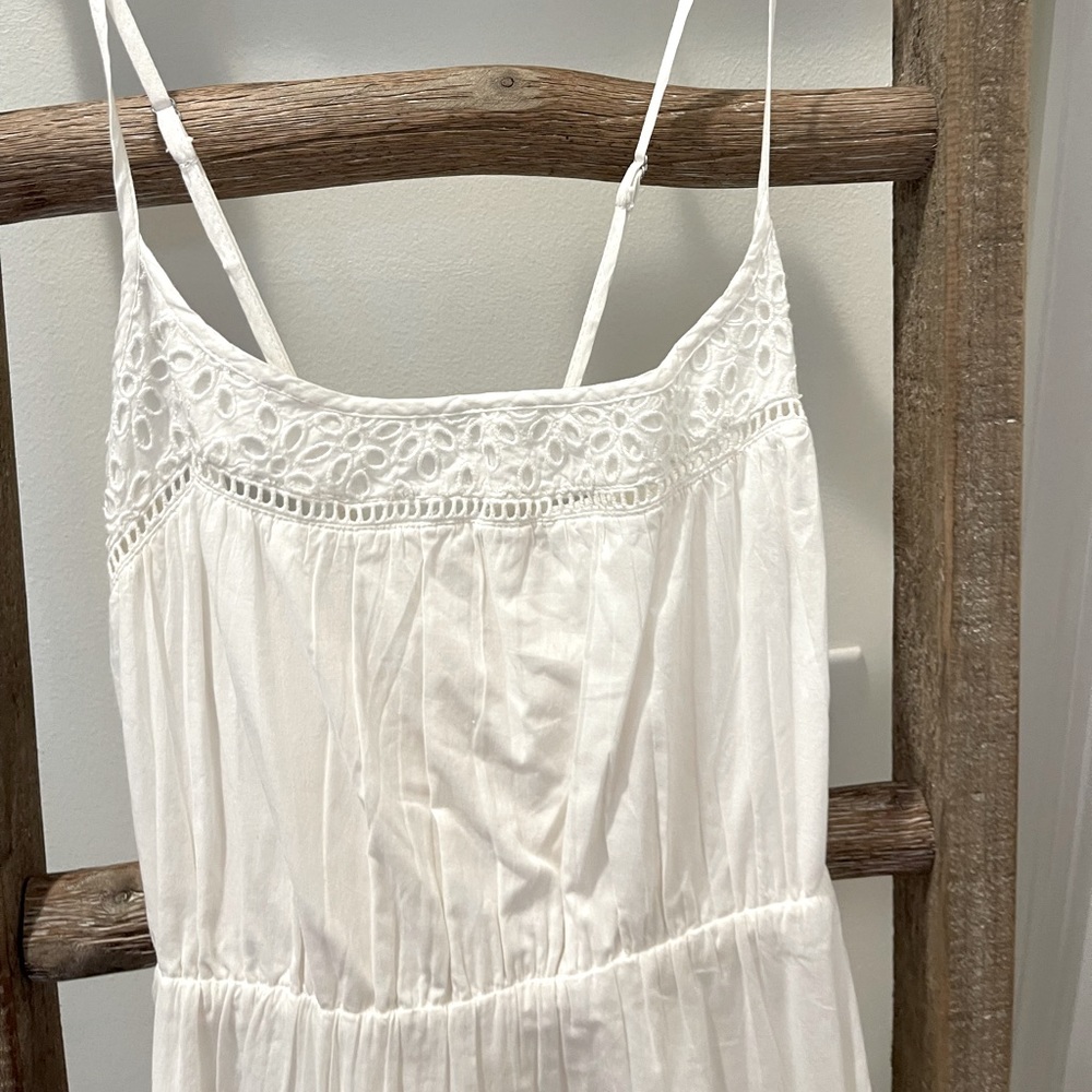 J. Crew White Midi Dress